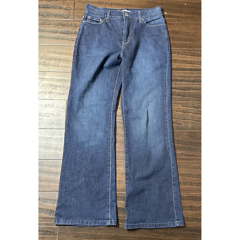 Levis 512 Jeans 10 Short Perfectly Slimming Bootcut Dark Blue Denim Stretch NEW